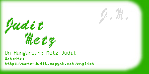 judit metz business card